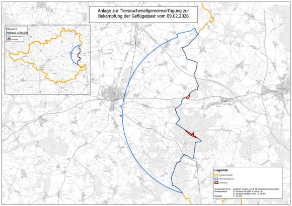 Karte zur Allgemeinverfügung